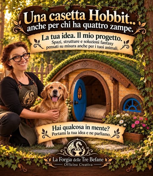 Illustrazione della proposta di casetta Hobbit per animali domestici